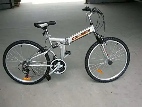 Columba 26" Alloy Folding Bike w. Shimano Silver (RJ26A_SLV)