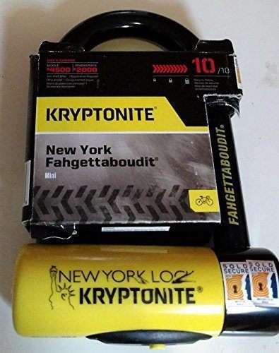 Kryptonite New York Fahgettaboudit Mini Heavy Duty Bicycle U Lock Bike Lock