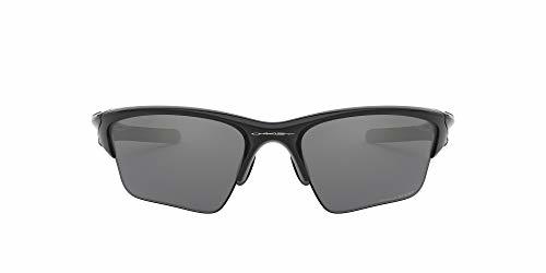 Oakley Men's OO9154 Half Jacket 2.0 XL Rectangular Sunglasses, Polished Black/Black Iridium Polarized, 62 mm