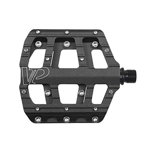 VP Bike Pedals for MTB BMX Bicycle, 9/16-Inch Spindle, Aluminum Platform with Replaceable Anti-slip Pins