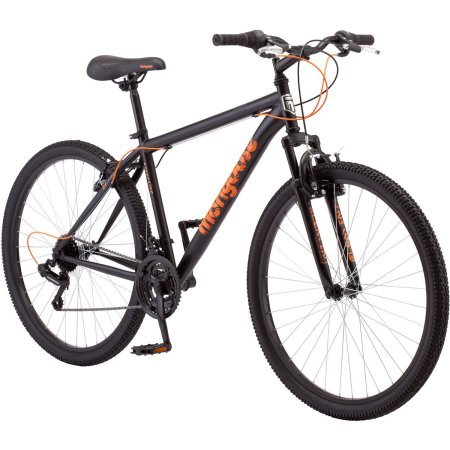 27.5" Mongoose Excursion Men's Mountain Bike, Black/Orange