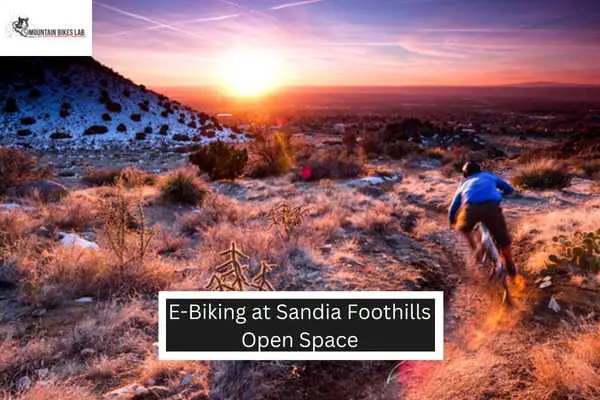 E-Biking at Sandia Foothills Open Space